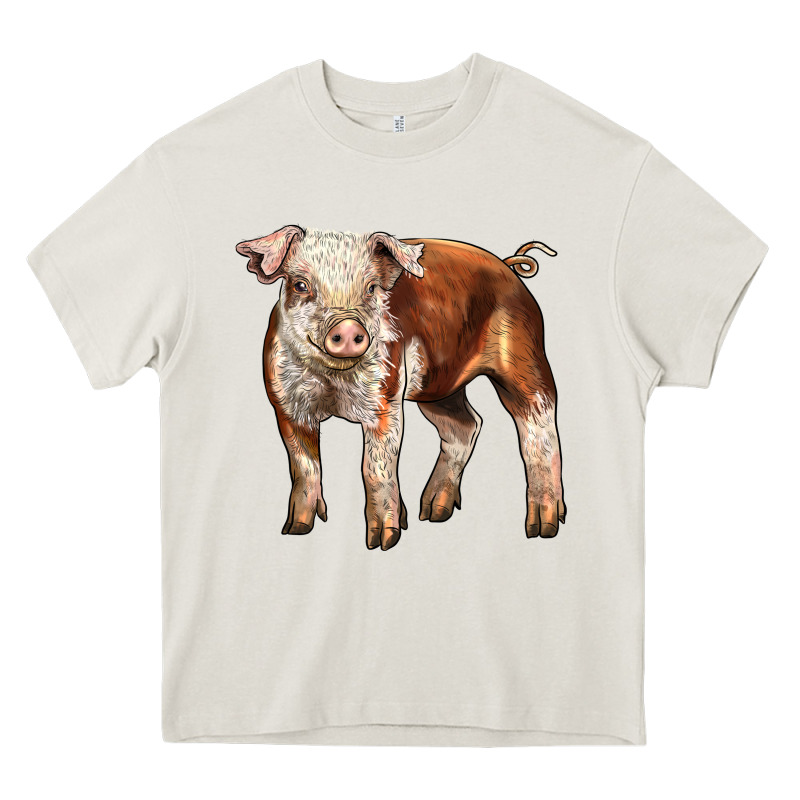 Baby Hereford Pig Heavy Core Tee by LillyAllenDesigns | Teevron