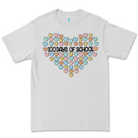 Dove Grey 100 days of school Premium Tee - MaliasSmallBusiness