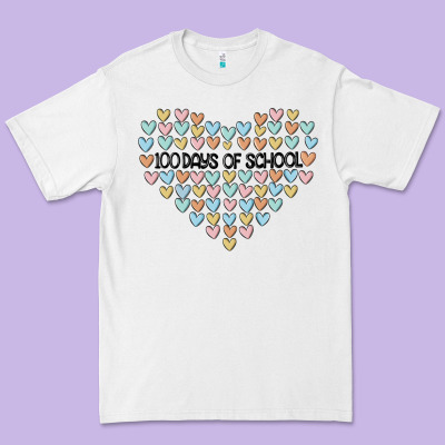 100 Days Of School Premium Tee Designed By Maliassmallbusiness