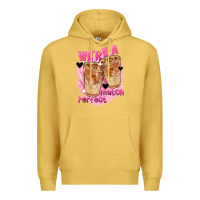 Antique Gold We're a perfect match Valentine's Day Premium Hoodie - FaDigitalArtStudio