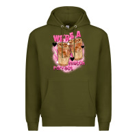 Army Green We're a perfect match Valentine's Day Premium Hoodie - FaDigitalArtStudio