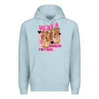 Blue Mist We're a perfect match Valentine's Day Premium Hoodie - FaDigitalArtStudio