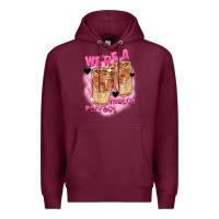 Burgundy We're a perfect match Valentine's Day Premium Hoodie - FaDigitalArtStudio