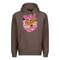 Coffee We're a perfect match Valentine's Day Premium Hoodie - FaDigitalArtStudio