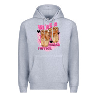 Heather Grey We're a perfect match Valentine's Day Premium Hoodie - FaDigitalArtStudio