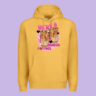 We're A Perfect Match Valentine's Day Premium Hoodie Designed By Fadigitalartstudio