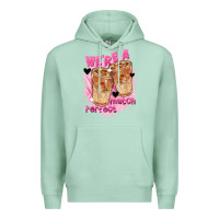 Seafoam We're a perfect match Valentine's Day Premium Hoodie - FaDigitalArtStudio