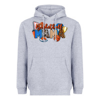 Heather Grey basketball mama Heavyweight Hoodie - FaDigitalArtStudio