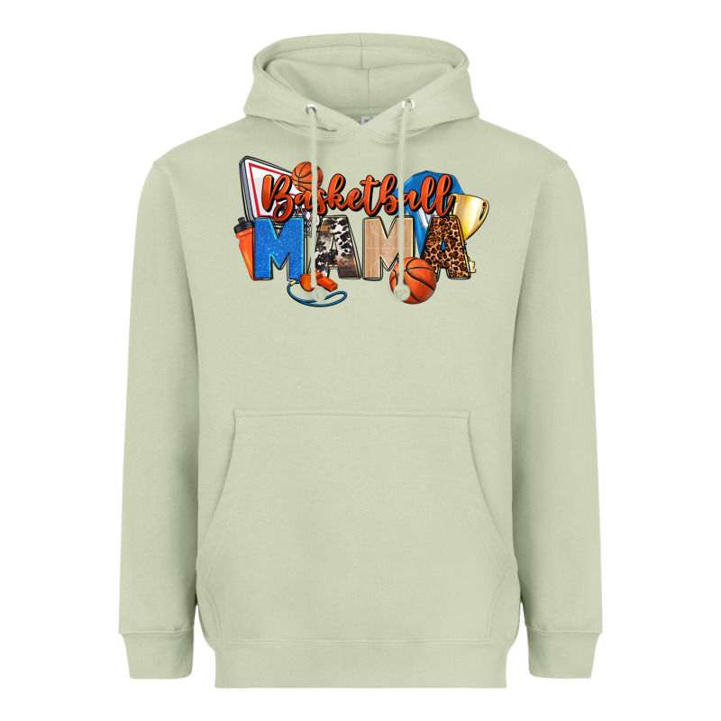 Basketball Mama Heavyweight Hoodie by FaDigitalArtStudio | Teevron