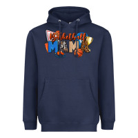Navy basketball mama Heavyweight Hoodie - FaDigitalArtStudio