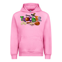 Fuchsia Pink halloween teacher Urban Hoodie - LillyAllenDesigns