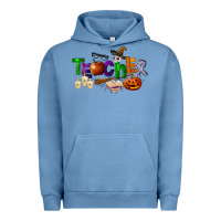 Pigment Pebble Blue halloween teacher Urban Hoodie - LillyAllenDesigns
