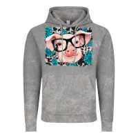 Cloud Rock gemstone and cowhide pig Vintage Hoodie - RanaPortraitStore