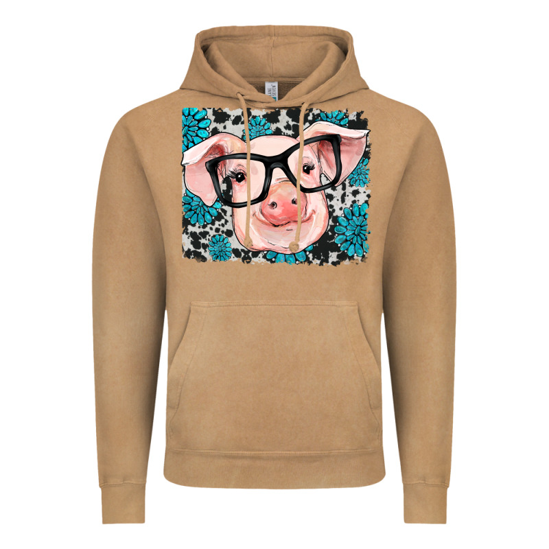 Gemstone And Cowhide Pig Vintage Hoodie by RanaPortraitStore | Teevron
