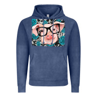 Vintage Denim gemstone and cowhide pig Vintage Hoodie - RanaPortraitStore