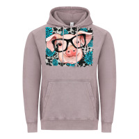 Vintage Zinc gemstone and cowhide pig Vintage Hoodie - RanaPortraitStore