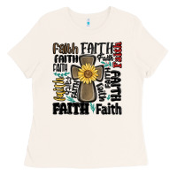 Bone faith cross Ladies Tee - MaliasSmallBusiness