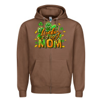 Chestnut Lucky Mom  St. Patrick's Day Zipper Hoodie - CowGirlArtShop