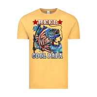 Vintage Mustard reel cool papa american flag bass fishing Vintage Tee - LillyAllenDesigns