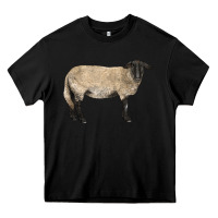 Black Suffolk Sheep Heavy Core Tee - LillyAllenDesigns