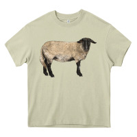 Mossy Suffolk Sheep Heavy Core Tee - LillyAllenDesigns