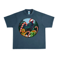 Midnight Navy jersey giant rooster christmas Urban Heavy Tee - LillyAllenDesigns