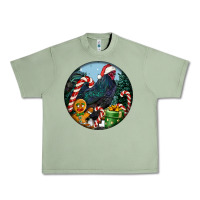 Oil Green jersey giant rooster christmas Urban Heavy Tee - LillyAllenDesigns