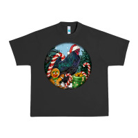 Pigment Black jersey giant rooster christmas Urban Heavy Tee - LillyAllenDesigns