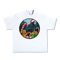 White jersey giant rooster christmas Urban Heavy Tee - LillyAllenDesigns
