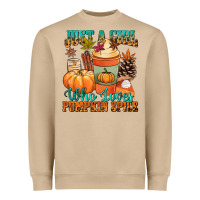 Mushroom Just a girl who loves pumpkin spice Heavyweight Sweatshirt - NancyCooperArtShop