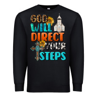 Black God Will Direct Your Steps Premium Sweatshirt - BundleAndBundleShop