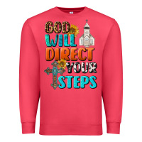 Cardinal God Will Direct Your Steps Premium Sweatshirt - BundleAndBundleShop