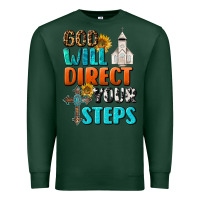 Sports Green God Will Direct Your Steps Premium Sweatshirt - BundleAndBundleShop