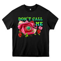 Black dont call me with pink phone and letters Heavy Core Tee - AdoDesignShop