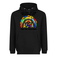 Black Autism rainbow Heavyweight Hoodie - FaDigitalArtStudio