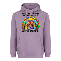 Lavender Autism rainbow Heavyweight Hoodie - FaDigitalArtStudio