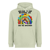 Matcha Autism rainbow Heavyweight Hoodie - FaDigitalArtStudio