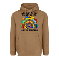 Toasted Coconut Autism rainbow Heavyweight Hoodie - FaDigitalArtStudio