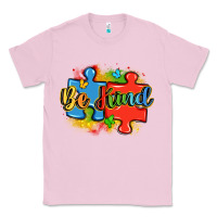 Bubblegum Pink be kind autism Classic Tee - LillyAllenDesigns