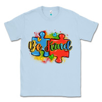 Dusty Blue be kind autism Classic Tee - LillyAllenDesigns