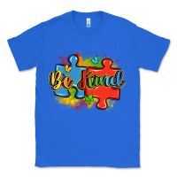 True Royal be kind autism Classic Tee - LillyAllenDesigns