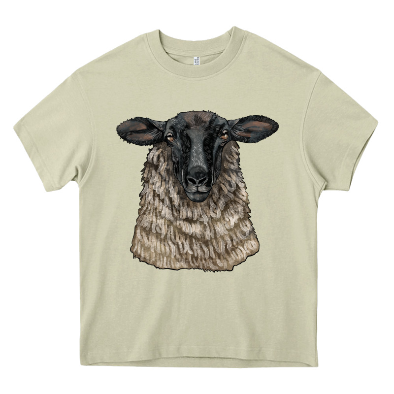 Suffolk Sheep Head Heavy Core Tee by LillyAllenDesigns | Teevron