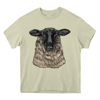 Mossy Suffolk Sheep Head Heavy Core Tee - LillyAllenDesigns