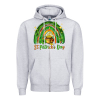 St. Patrick's Day Rainbow Zipper Hoodie | Teevron
