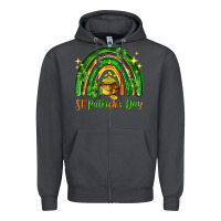 Smoke St. Patrick's Day rainbow Zipper Hoodie - HowdyJamesFarm