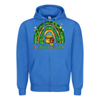 True Royal St. Patrick's Day rainbow Zipper Hoodie - HowdyJamesFarm