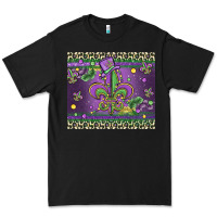 Black mardi gras fleur de lis Premium Tee - MaliasSmallBusiness
