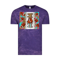 Cloud Purple american football mom Vintage Tee - LillyAllenDesigns