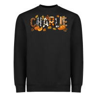 Black Personalized Fall Autumn Heavyweight Sweatshirt - NancyCooperArtShop