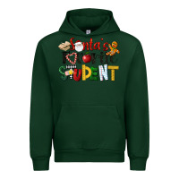 Forest Green santa's favorite student christmas Urban Hoodie - LillyAllenDesigns
